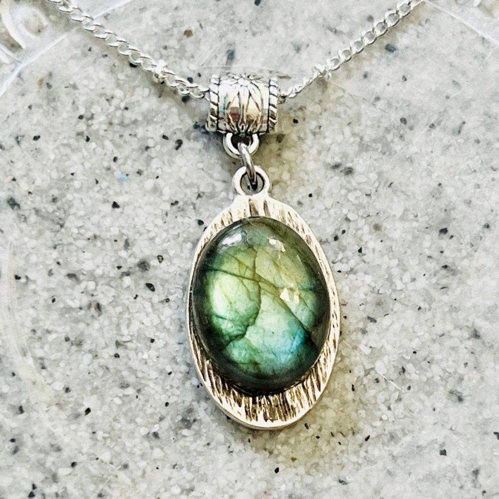 Labradorite Tree of Life Pendant - Handmade by Wandering Bunny LLC